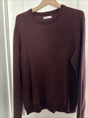 Sonoma Burgundy Crew Neck Sweater